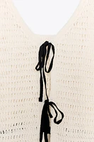 TOP CROCHET NŒUDS