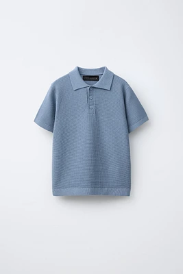 BASIC KNIT POLO SHIRT