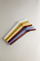 SET OF BOROSILICATE GLASS STRAWS