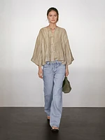 Kimono fluide avec cordons