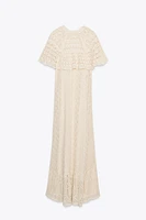ROBE LONGUE EN MAILLE POINTELLE