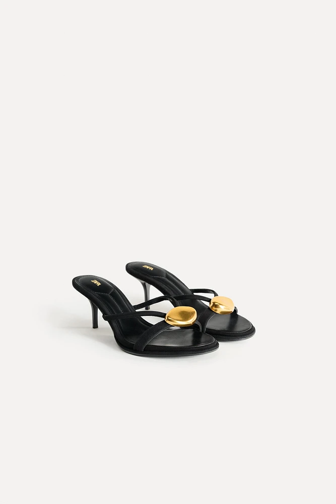 METALLIC LEATHER DETAIL SANDAL 50TH ANNIVERSARY