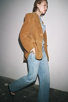 ZW COLLECTION WIDE LEG LOW RISE JEANS