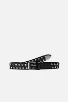 STUDDED LEATHER BELT X NANUSHKA