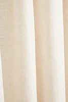 MEDIUM OPACITY DOUBLE-WIDE LINEN CURTAIN