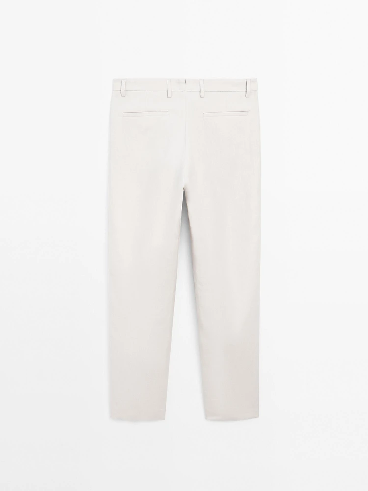 Pantalon de tailleur 100 % lin