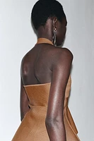 TOP HALTER PÉPLUM