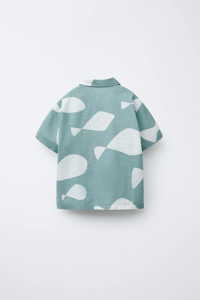CHEMISE IMPRIMÉE POISSONS
