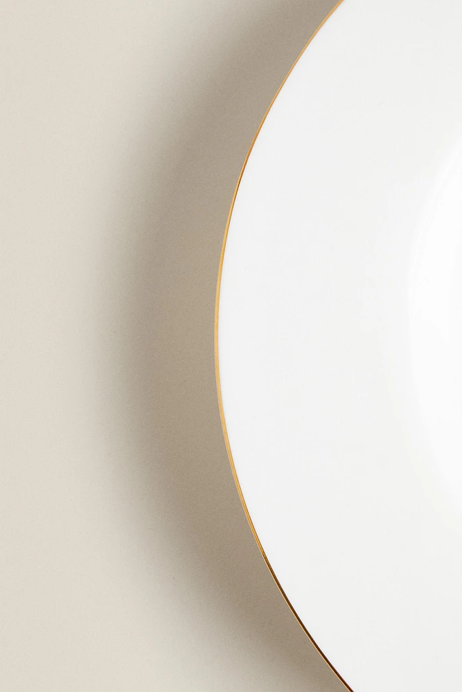 RIMMED BONE CHINA SOUP PLATE