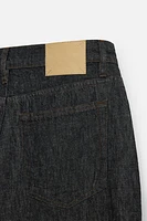 STRAIGHT FIT COTTON-HEMP JEANS
