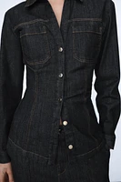 CHEMISE CINTRÉE EN DENIM