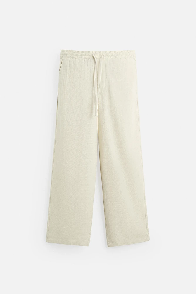 PANTALON JACQUARD TEXTURÉ