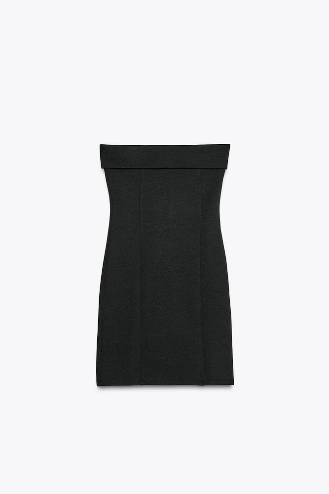 INTERLOCK STRAPLESS DRESS