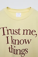 TEXT PRINT T-SHIRT