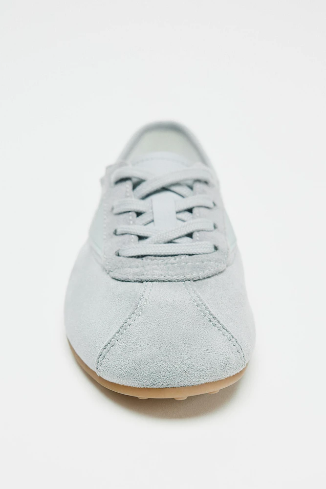FLAT COMBINED DERBY SHOES