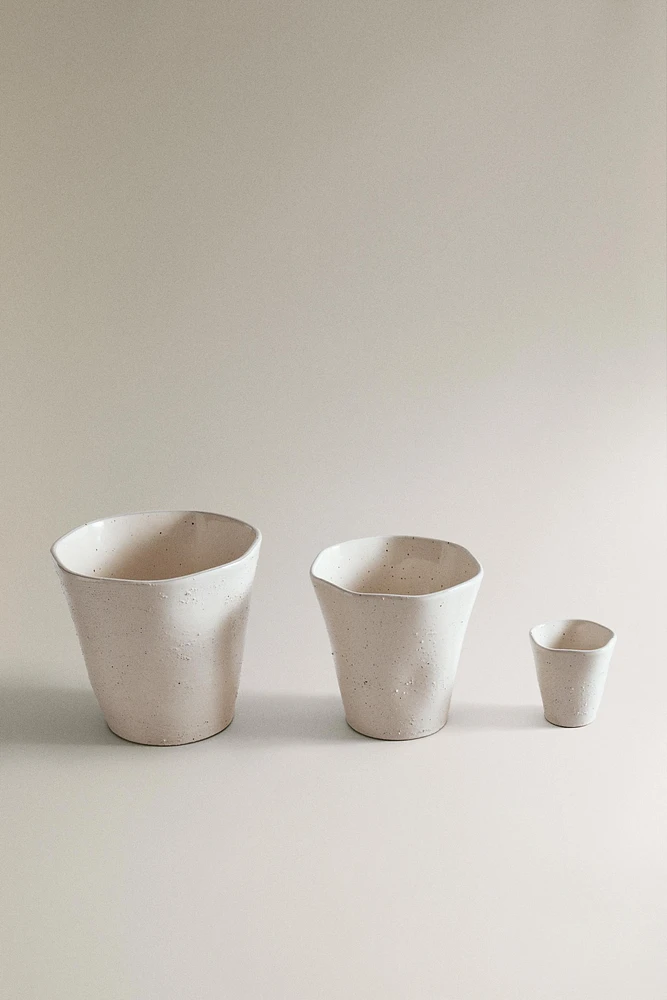 POT GRÈS BORD IRRÉGULIER JARDIN