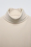 RIBBED TURTLENECK