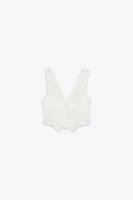 PLUMETI TIE CROP TOP