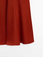 Long flowing flounce dress