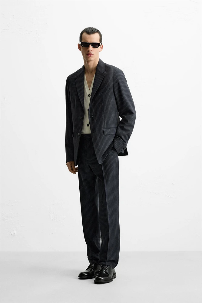PINSTRIPE SUIT PANTS
