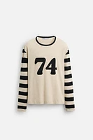 T-SHIRT EN MATIÈRES VARIÉES N° ÉDITION LIMITÉE