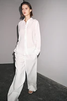 PANTALON LARGE 100 % LIN COLLECTION ZW