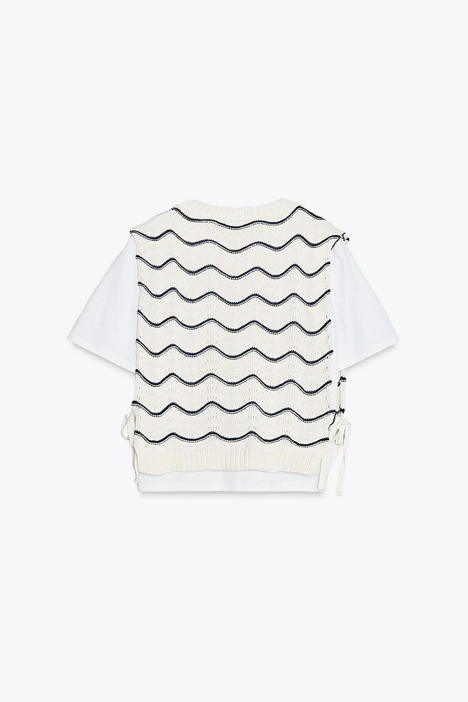 COMBINATION TRICOT VEST