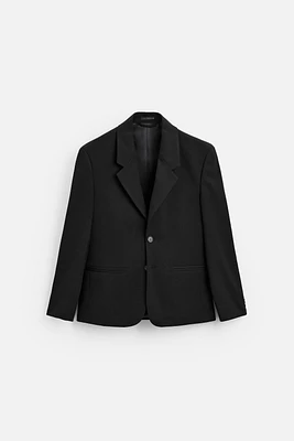 TEXTURED SUIT JACKET