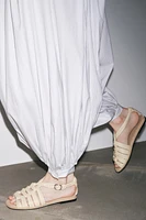 KNOTTED LEATHER SANDALS