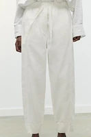 PANTALON EN COTON À TAILLE ÉLASTIQUE