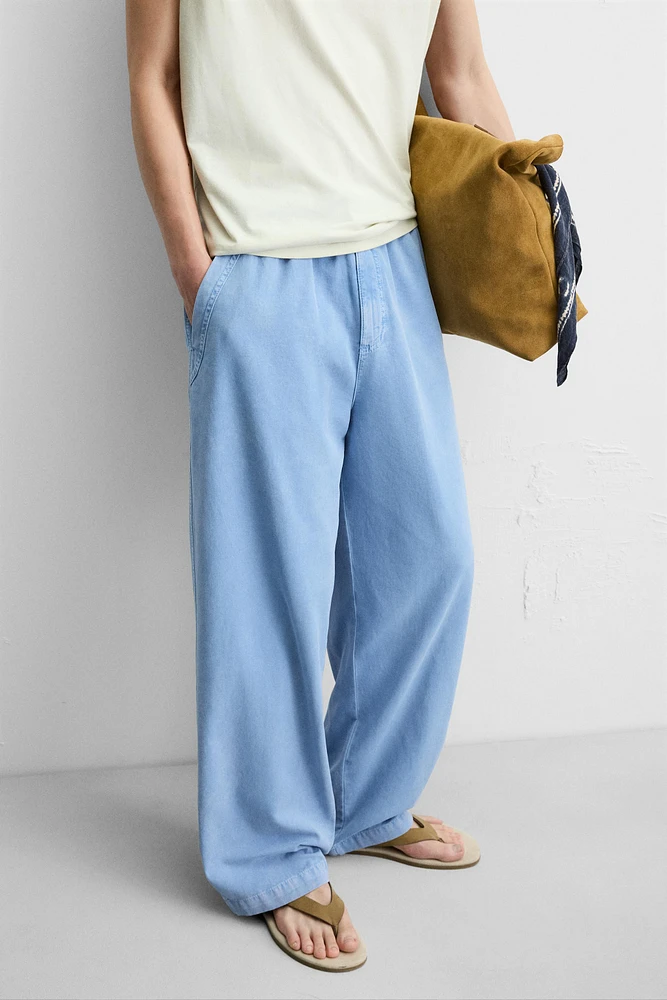 WASHED CANVAS PANTS