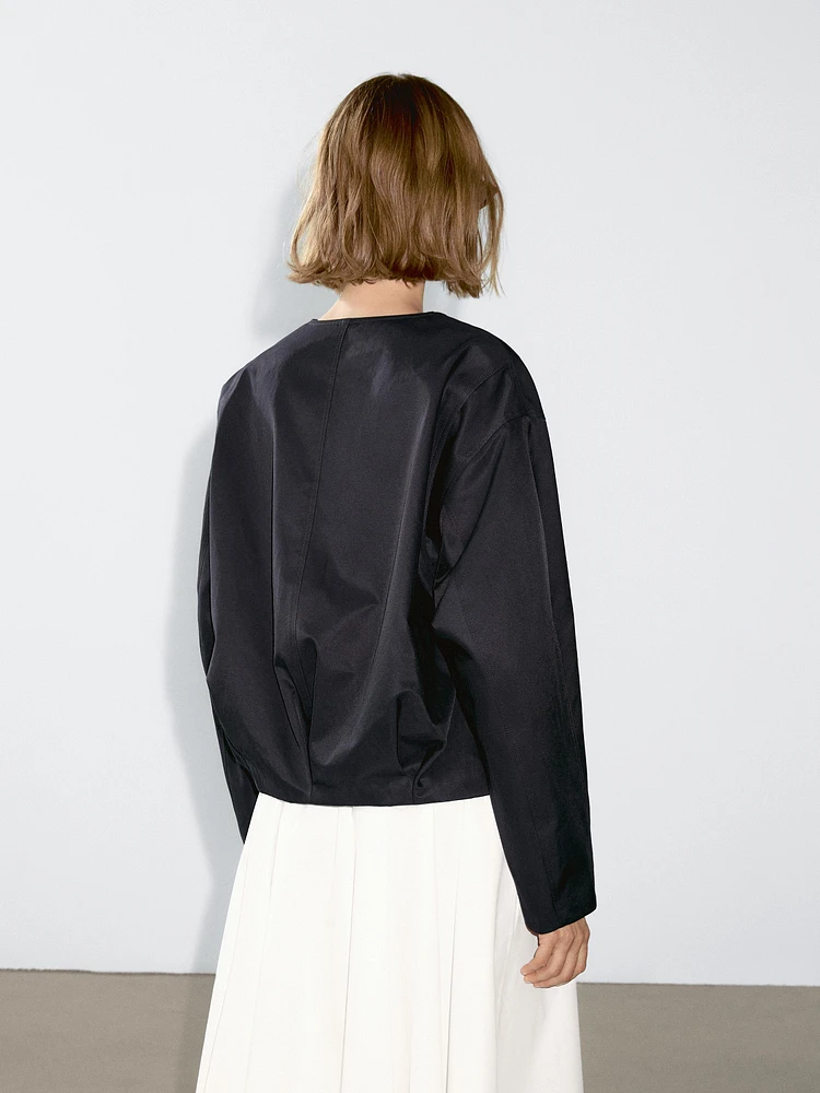 Veste bomber en coton mélangé