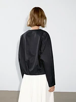 Veste bomber en coton mélangé