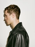 Veste légère courte en cuir nappa - Limited Edition