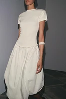 BALLOON COMBINATION DRESS