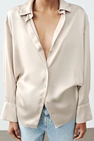 SATIN EFFECT SHIRT