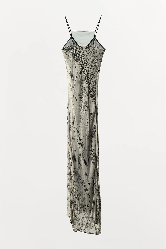 LONG PRINTED DRESS