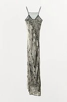 LONG PRINTED DRESS