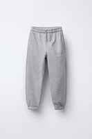 EMBROIDERED TEXT JOGGER PANTS