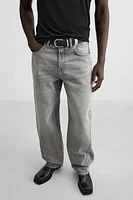 BAGGY FIT JEANS WITH SEAMS