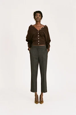 SOFT ANKLE-LENGTH PANTS