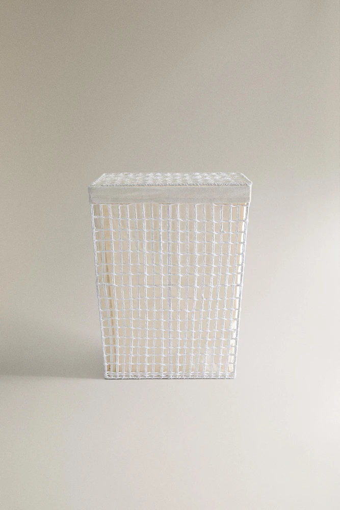 PANIER À LINGE AVEC TISSU INTÉRIEUR
