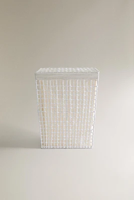 PANIER À LINGE AVEC TISSU INTÉRIEUR