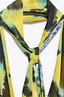 FOULARD PRINT LONG DRESS