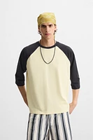 CONTRAST SLEEVE T-SHIRT