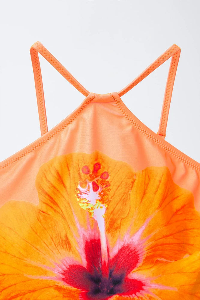 6-14 ANS/ MAILLOT DE BAIN À IMPRIMÉ FLEURS