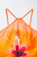 6-14 ANS/ MAILLOT DE BAIN À IMPRIMÉ FLEURS