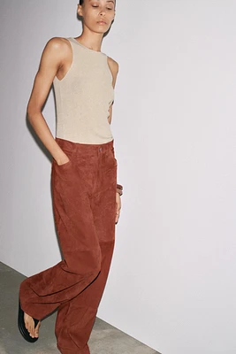SLEEVELESS LINEN T-SHIRT