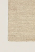 RECTANGULAR WOOL AND COTTON AREA RUG