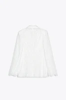 PERFORATED EMBROIDERY BLAZER